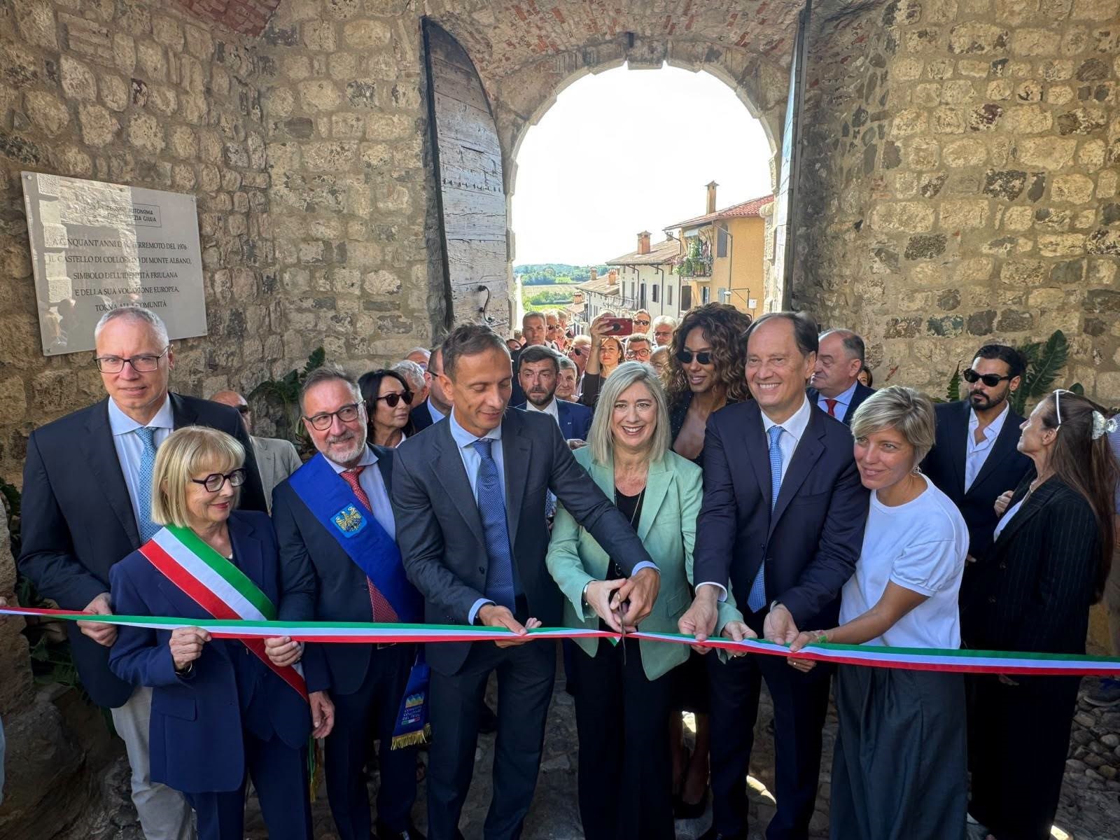 50 ANNI TERREMOTO. BORDIN: CASTELLO COLLOREDO SIMBOLO DI RINASCITA